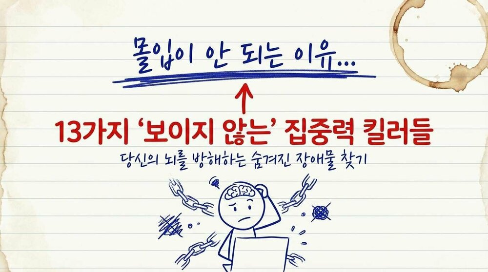 몰입 상태를 방해하는 13가지 보이지 않는 집중력 킬러 1.jpg